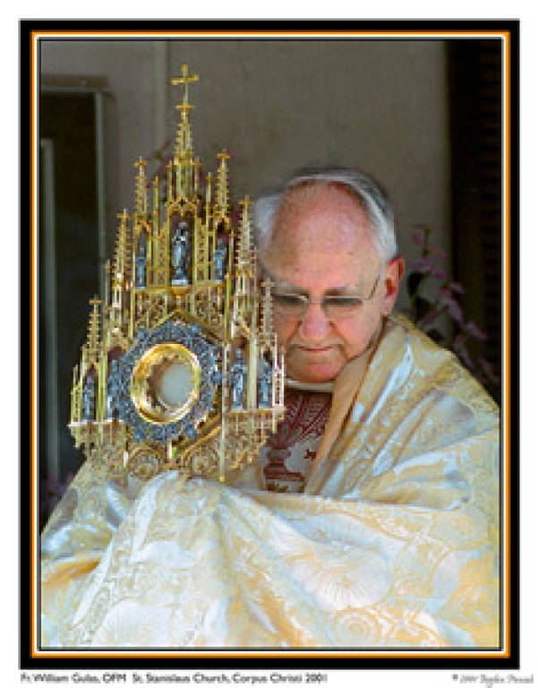 Fr. William with monstrance